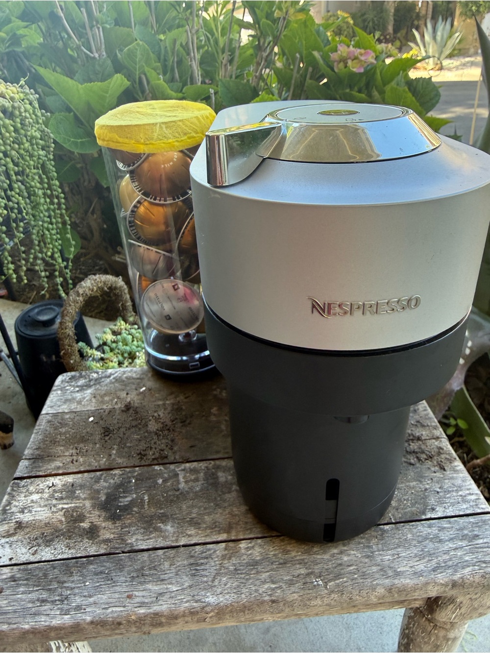Nespresso Silver and Black Capsule Coffee Machine Accessory